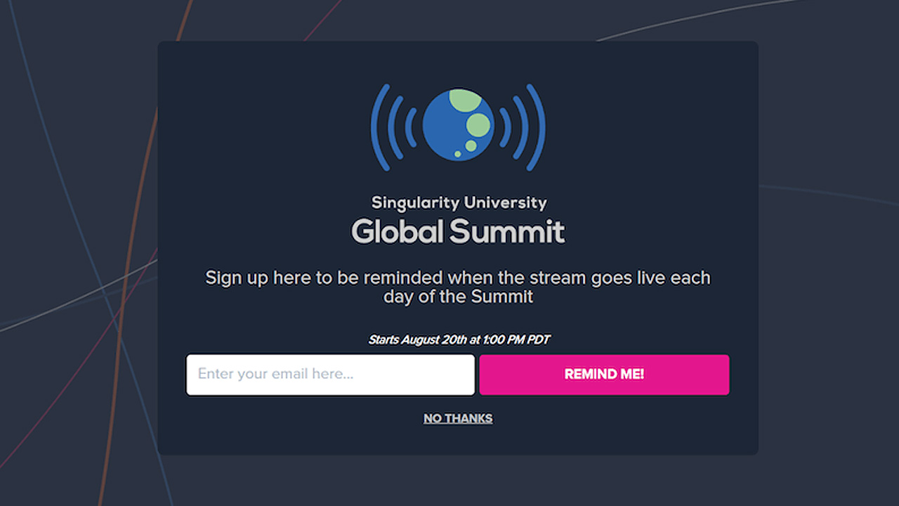 Singularity university CTA example