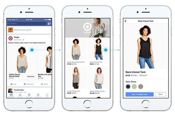 Best Facebook ads strategies for eCommerce Facebook instant experience ads example