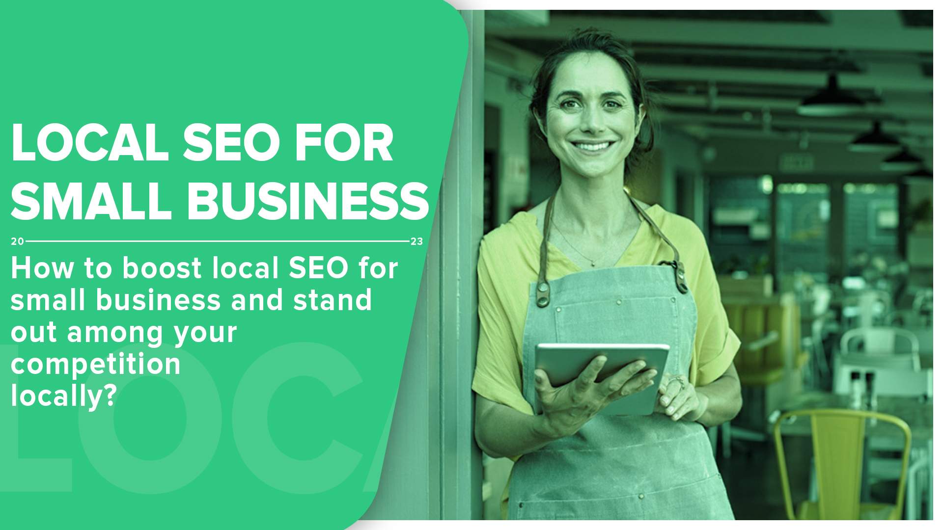 10 expert tips for small business on improving local SEO cover image.